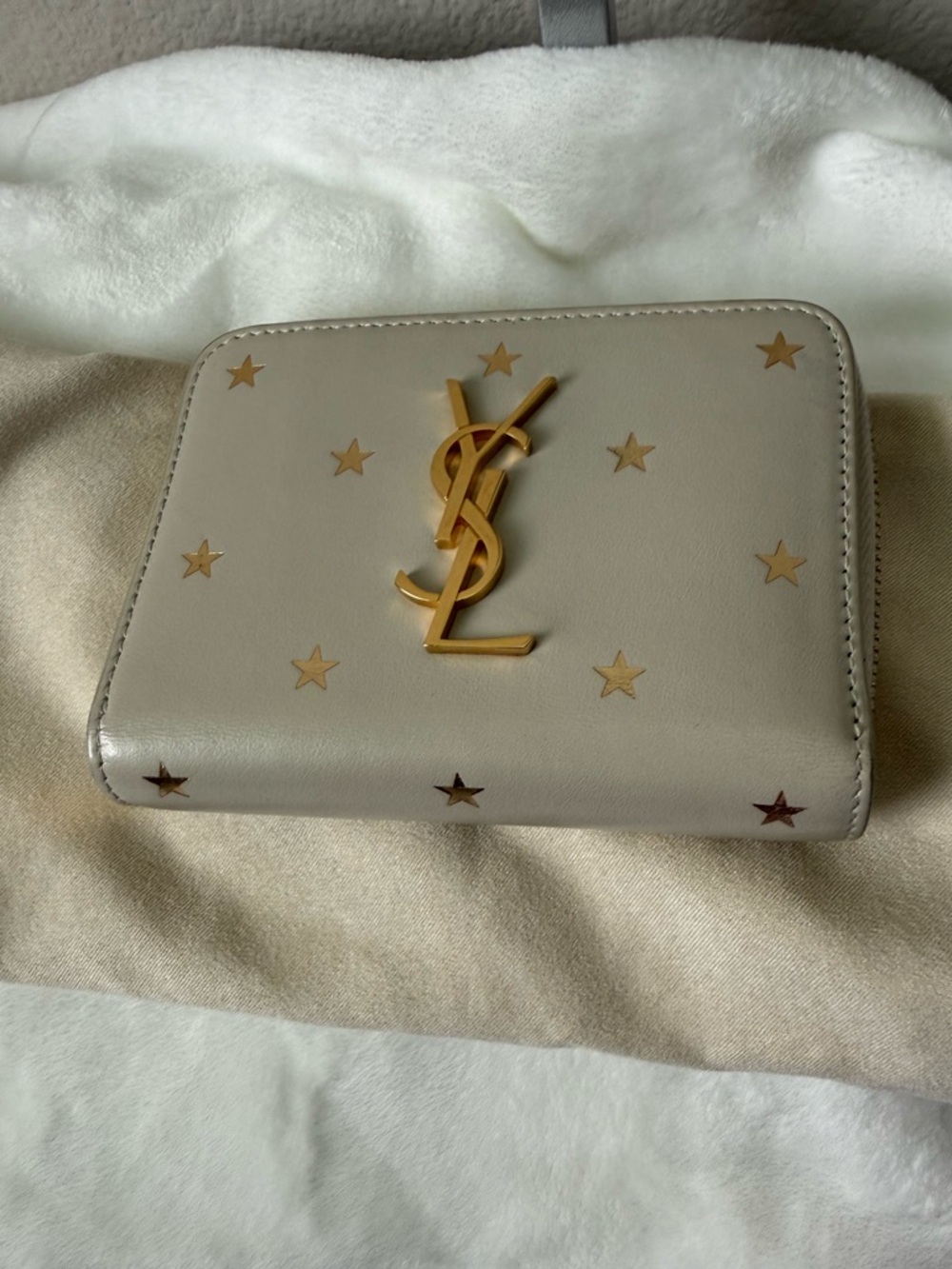 Saint Laurent YSL Star Zip Around Wallet